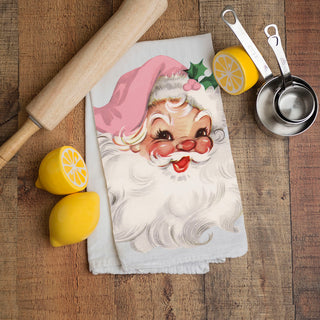 Vintage Pink Santa