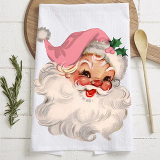 Vintage Pink Santa
