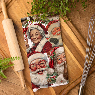 Christmas morning kitchen decor towel
holiday prep kitchen towel Santa design
winter celebration kitchen towel Christmas
seasonal holiday decor kitchen linen
Christmas time kitchen towel Santa