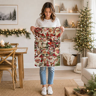 Christmas kitchen towel styled on rustic wood board Santa
festive Santa towel with farmhouse kitchen props
holiday dish towel with wooden spoons styling
Christmas kitchen towel flat lay festive decor
Santa towel displayed in cozy holiday kitchen setting
Christmas morning kitchen decor towel
holiday prep kitchen towel Santa design
winter celebration kitchen towel Christmas
seasonal holiday decor kitchen linen
Christmas time kitchen towel Santa