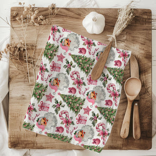 cottagecore christmas kitchen towel santa design
pastel christmas kitchen towel santa and trees
happy holiday kitchen towel pink aesthetic decor
christmas spirit kitchen towel santa pattern pink
holiday shopping kitchen towel santa design