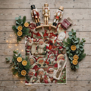 Christmas season kitchen towel Santa decor
holiday season dish towel festive Santa design
winter kitchen decor towel Christmas theme
festive December kitchen towel Santa
holiday baking season kitchen towel
