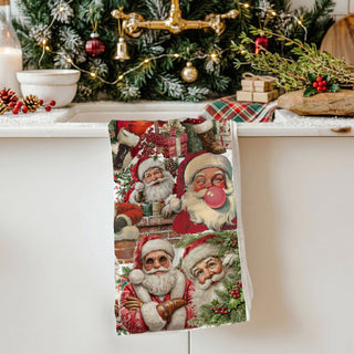 Wholesale vintage style Santa illustration kitchen towel
retro Santa Christmas dish towel design
artistic Santa holiday kitchen linen
hand drawn Santa Christmas towel aesthetic
whimsical Santa Christmas decor towel in bulk