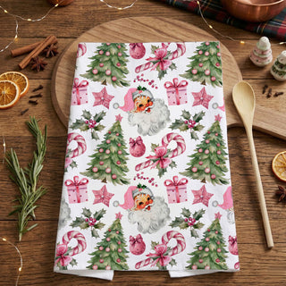 old fashioned santa face kitchen towel pink christmas
vintage christmas santa portrait dish towel retro style
nostalgic holiday decor santa face pink towel
traditional santa face with modern pink christmas towel
antique inspired santa kitchen towel pink aesthetic
retro christmas santa face pattern dish towel