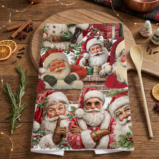 Wholesale funny Santa Christmas kitchen towel
Santa Claus holiday dish towel funny design
Christmas kitchen towel Santa illustration
festive Santa tea towel holiday decor
Christmas dish towel with Santa faces