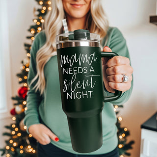 Christmas tumbler collection for moms - mama needs a silent night 40oz
Holiday drinkware mom gift - mama needs a silent night Christmas tumbler
Christmas season mom tumbler - mama needs a silent night 40oz
Christmas gift tumbler 40oz - mama needs a silent night best seller mom