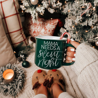 Cute Christmas mug with mom humor
Funny mom Christmas mug
Holiday mug with Mama Needs a Silent Night text
Christmas mug with funny mom quote
Mama Needs a Silent Night mug for Christmas season
Funny Christmas mug for mama
Christmas coffee cup with Mama Needs a Silent Night saying