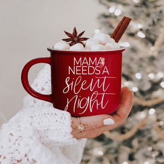 Mama Needs a Silent Night mug for holiday coffee station
Christmas kitchen mug with mom life quote
Funny mug for Christmas kitchen decor
Mama Needs a Silent Night mug for holiday shelf styling
Christmas mug for tiered tray decor
Funny Christmas tiered tray mug for moms
Mama Needs a Silent Night mug for festive kitchen shelves
Funny holiday mug for Christmas home decor