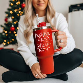Christmas tumbler with mom humor quote 40oz
red 40oz tumbler
red 40oz cup wholesale
Christmas shopping mom tumbler 40oz - mama needs a silent night gift
Holiday season drinkware for moms - mama needs a silent night Christmas