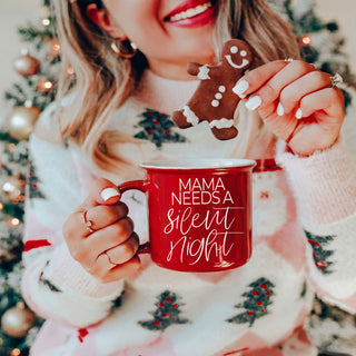 Mama Needs a Silent Night mug for wine coffee cocoa
Funny mug for coffee tea and hot cocoa
Christmas mug for peppermint mocha moms
Mama Needs a Silent Night mug for Christmas latte
Funny Christmas latte mug for moms
Holiday mug for cocoa and cookies
Funny mug for Christmas cocoa bar
Mama Needs a Silent Night mug for hot chocolate station
Christmas coffee bar mug with funny mom saying
Funny mug for Christmas coffee bar decor