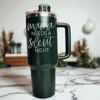Christmas mom life tumbler - mama needs a silent night 40oz parenting gift
Holiday mom survival tumbler Christmas drinkware
Christmas chaos mom tumbler 40oz funny
Holiday stress mom tumbler Christmas gift
Christmas reality check tumbler - mama needs a silent night 40oz mom
