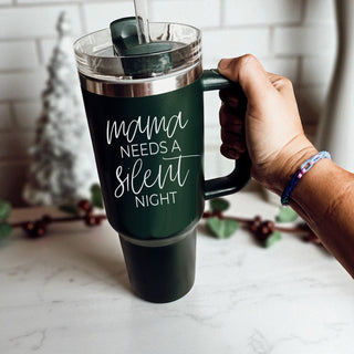 Silent night Christmas tumbler 40oz mom
Christmas carol tumbler mom holiday humor
Holiday song tumbler Christmas 40oz
Christmas music humor tumbler mom gift
Silent night parody tumbler - mama needs a silent night 40oz Christmas