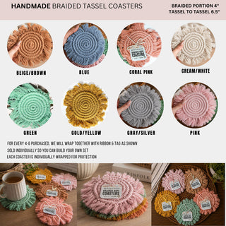 Braided Tassel Coasters