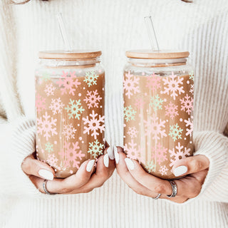Pastel Snowflakes 17oz