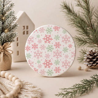 Wholesaler Snowflake Christmas ceramic coaster
Pastel snowflake holiday coaster
Winter snowflake drink coaster
Pink Christmas snowflake decor
Winter wonderland ceramic coaster
Snowflake coffee table decoration
Cozy winter decor ceramic coaster
Christmas snowflake gift idea pink green