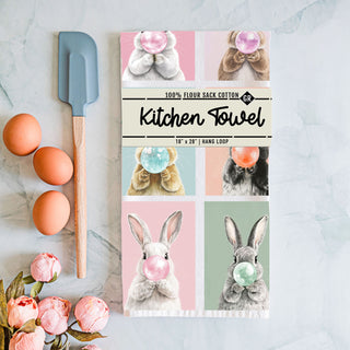 modern easter kitchen towel bright pastels
farmhouse decor towel colorful easter bunnies
spring home towel with pastel bunny design
whimsical easter towel funny modern style
pop art bunny towel for spring kitchen decor
cute easter kitchen towel farmhouse meets fun