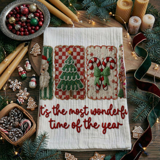 seasonal kitchen linen with yarn style pattern
festive tea towel for Christmas kitchen decor
crochet look holiday dish towel for baking
cute Christmas kitchen towel with textured style
yarn inspired holiday towel for home decor
Christmas hand towel with cozy 