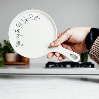Kitchen decor wholesale lots
Cooking gift sets bulk
9-inch ceramic spoon rest with hand-lettered baking quote
Wedding shower kitchen gift with sassy spoon rest