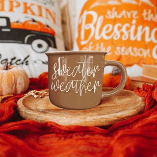 Autumn Gift Shop Display Mug Collection
Modern Fall Coffee Mug Collection Sweater Weather Design