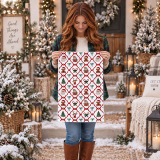 Wholesale Vintage Christmas kitchen accessories
Traditional Christmas kitchen towel
Classic Christmas kitchen decor towel bulk
holiday towel with santa face candy cane and christmas tree
christmas kitchen decor towel festive seasonal design
traditional holiday dish towel farmhouse christmas kitchen