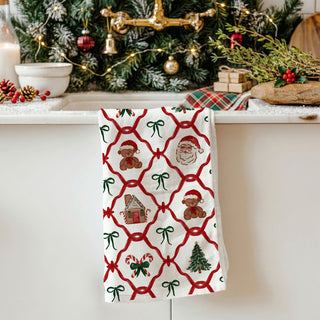 Traditional Christmas kitchen linens
Heritage Christmas kitchen towel
Santa Christmas kitchen towel
Christmas kitchen essentials gift
Cute holiday kitchen decor
Adorable Christmas kitchen styling
Sweet Christmas kitchen essentials