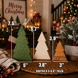 Rustic holiday décor gift for newlyweds
Christmas gift for a sister who loves home decorating
Decorative wooden trees for a mother-in-law Christmas gift
Holiday gift for someone who loves rustic décor
Christmas gift for the person who has everything
Wooden tabletop decorations for a holiday exchange gift
Boxwood Christmas tree gift for a coworker
Small Christmas décor gift for an office holiday exchange
Wooden holiday tree set for a thoughtful thank-you gift
Christmas decorating gift for parents and grandpa