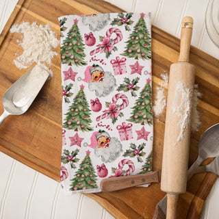 christmas kitchen towel for pink christmas lovers
cute holiday towel to brighten your kitchen decor
fun festive kitchen towel for christmas lovers
cozy christmas kitchen decor pink santa vibe
cheerful holiday kitchen towel cute pink design
feel good christmas decor towel vintage santa