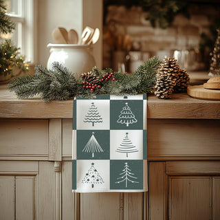 Classic retro Christmas kitchen accessories
Retro Christmas home decor kitchen
Farmhouse Christmas tree kitchen towel
Modern Christmas tree kitchen decor
Sage green Christmas kitchen towel