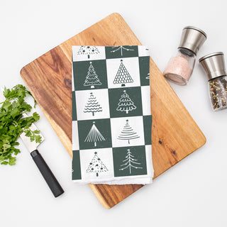 Block Christmas kitchen decor towel
Checkerboard holiday kitchen towel
Hand drawn Christmas tree kitchen towel
Country craft Christmas kitchen decor
Traditional craft holiday kitchen towel