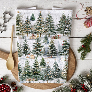 cabin kitchen decor towel winter forest trees
mountain lodge christmas kitchen towel evergreen print
rustic cabin holiday kitchen towel snowy forest
lake house christmas decor kitchen towel trees
woodland cabin kitchen towel winter pine trees