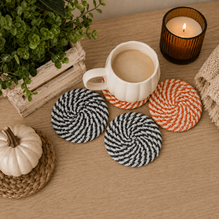 Fall Fabric Coasters 4pk
