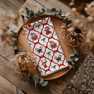cozy farmhouse christmas kitchen towel festive styling
traditional holiday decor towel country christmas kitchen