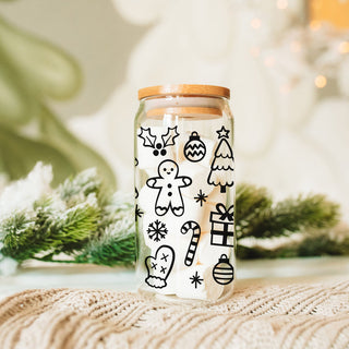 Cute Christmas Cups for kids with straws