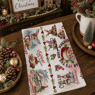 nostalgic christmas towel retro santa farmhouse holiday decor
classic christmas kitchen towel vintage aesthetic holiday styling
retro farmhouse christmas towel nostalgic holiday home decor
vintage holiday towel traditional christmas kitchen decor gift
nostalgic christmas kitchen towel vintage farmhouse aesthetic decor