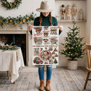 antique style christmas kitchen towel vintage holiday decor
heirloom inspired christmas towel nostalgic santa kitchen design
old world vintage christmas dish towel traditional holiday decor
timeless christmas kitchen towel classic vintage santa artwork
heritage style holiday towel vintage christmas kitchen decor