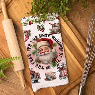 nostalgic holiday towel for small shop christmas decor display
vintage christmas kitchen towel best selling holiday gift item
farmhouse christmas towel trending retro holiday gift idea
classic christmas towel unique boutique holiday kitchen decor
retro santa kitchen towel popular christmas gift for women