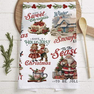 classic christmas kitchen towel meaningful holiday present
vintage santa towel cozy christmas gift idea for mom
nostalgic holiday kitchen towel perfect christmas gift
retro farmhouse christmas towel gift for holiday hostess
vintage christmas towel charming gift for holiday lovers