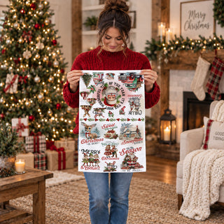 nostalgic holiday towel for small shop christmas decor display
vintage christmas kitchen towel best selling holiday gift item
farmhouse christmas towel trending retro holiday gift idea
classic christmas towel unique boutique holiday kitchen decor
retro santa kitchen towel popular christmas gift for women