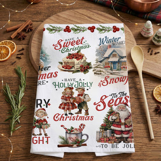 handcrafted look vintage christmas towel retro holiday aesthetic
unique nostalgic christmas kitchen decor towel farmhouse style
limited style vintage christmas dish towel retro santa artwork
special edition vintage christmas towel holiday gift idea
rare style retro christmas kitchen towel nostalgic decor