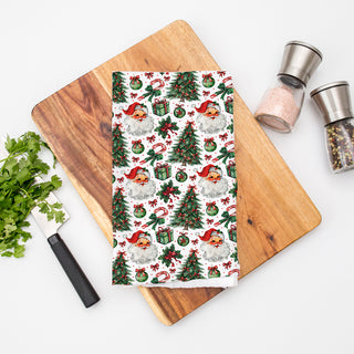 Heritage Santa kitchen towel
Holiday tree kitchen theme towel
Christmas tree kitchen collection towel
Tree pattern Christmas kitchen styling
Christmas tree themed kitchen essentials