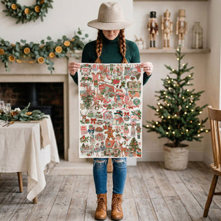 pink aesthetic christmas tea towel soft vintage santa design
pink holiday kitchen towel cozy christmas decor vibe
pink christmas baking towel vintage santa kitchen accessory
retro pink santa tea towel unique holiday kitchen decor