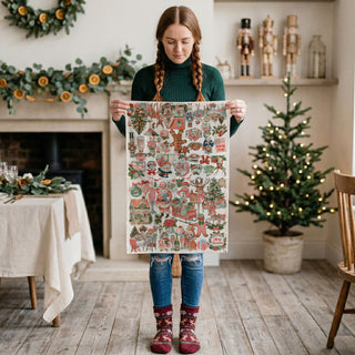 pink aesthetic christmas tea towel soft vintage santa design
pink holiday kitchen towel cozy christmas decor vibe
pink christmas baking towel vintage santa kitchen accessory
retro pink santa tea towel unique holiday kitchen decor