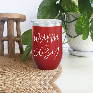 Warm and Cozy Holiday Decorations
Warm + Cozy Wine Tumblers
Warm and Cozy Tumblers Modern
Red Warm and Cozy Wine Cups