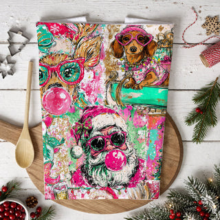 Add personality (and a little chaos) to your kitchen this holiday season with our funny Christmas kitchen towel! Featuring colorful Santa, reindeer, snowmen, and playful holiday designs, this soft and absorbent flour sack towel is perfect for decorating, gifting, or making your guests laugh. A must-have for festive kitchens, hostess gifts, and anyone who loves fun Christmas decor.