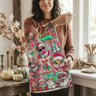 funny christmas kitchen towel colorful holiday dish towel
cute christmas tea towel santa reindeer snowman design
unique christmas kitchen towel funny holiday decor
festive christmas dish towel bright holiday kitchen decor
holiday flour sack towel colorful christmas design