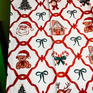 Traditional Christmas kitchen linens
Heritage Christmas kitchen towel
Santa Christmas kitchen towel
Christmas kitchen essentials gift