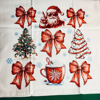 Trendy Christmas kitchen decor bow
Last minute Christmas kitchen towel gift
Christmas kitchen towel hostess gift
Holiday kitchen towel gift basket