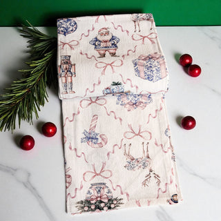 Holiday cooking towels flour sack cotton premium
Christmas gift kitchen towels pink blue chinoiserie
