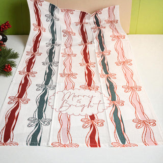 Festive kitchen accent towel
Wholesale Merry Bright Christmas Kitchen Towel Ribbon Bow 18x29" Cotton
Christmas kitchen seasonal accessories