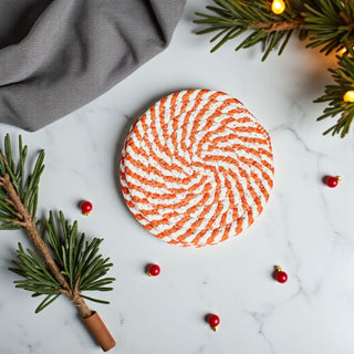 Handmade braided rope coasters gift set fall autumn neutral colors 4-pack
Christmas gift braided rope coasters neutral home accessories